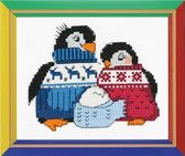 Borduurpakket Pinguin Familie - Riolis