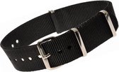 Nato Strap Zwart - 24mm