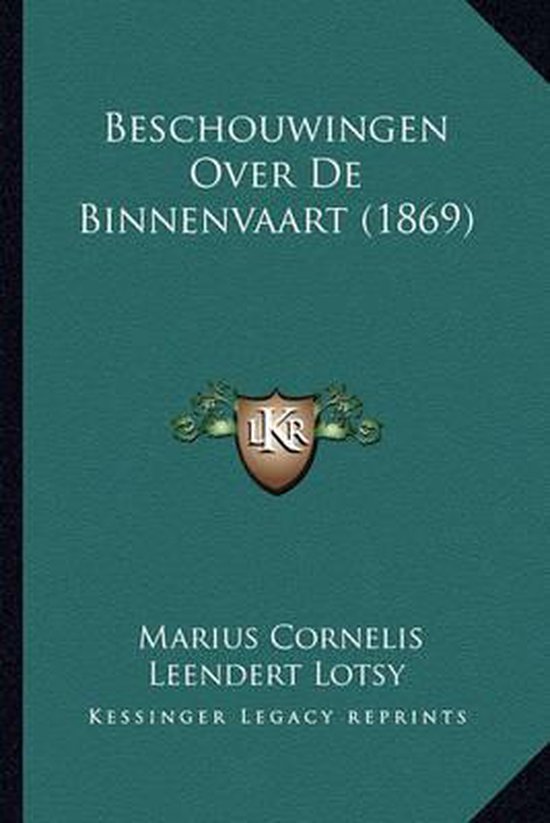 Beschouwingen Over de Binnenvaart (1869) - cover