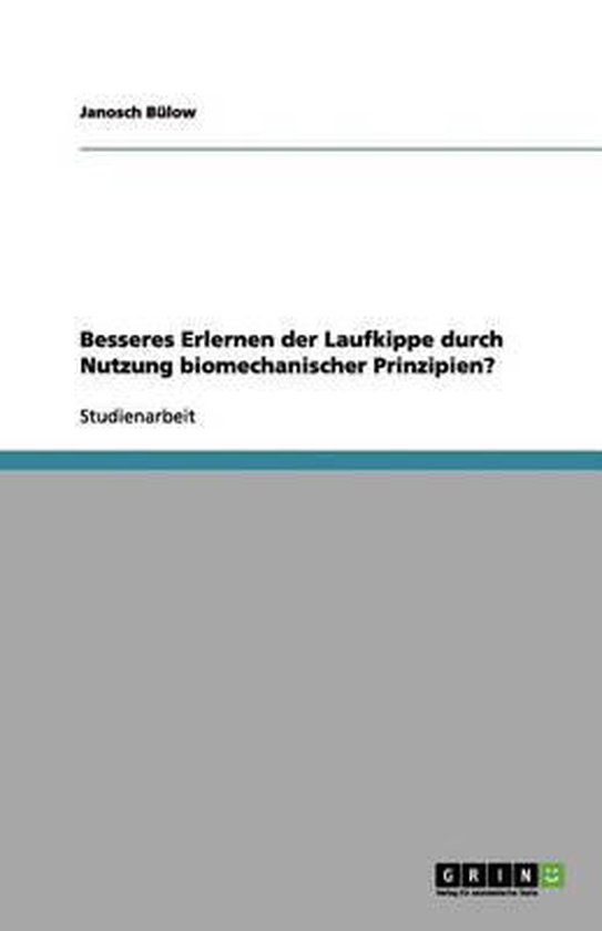 Besseres Erlernen der Laufkippe durch Nutzung biomechanische ... - cover