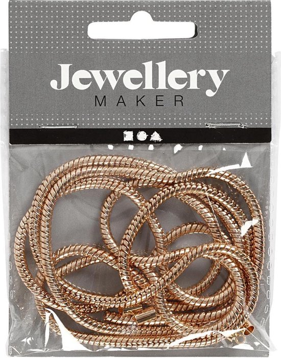 Gerecycled zilveren ketting slang schakel voor dames | -NL