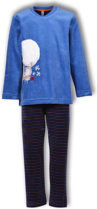 Woody pyjama unisex - muis - blauw - 182-1-PLS-V/839 - maat 98 | bol.com