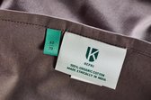 Kepri Hoeslaken - Tweepersoons - Percale Katoen - Night Grey - Duurzaam - 400TC - 180 x 200 cm