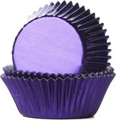 Boîtes à cupcakes House of Marie Foil Purple - pk / 24