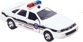 Sonic series Metalen politiewagen: 13 cm wit