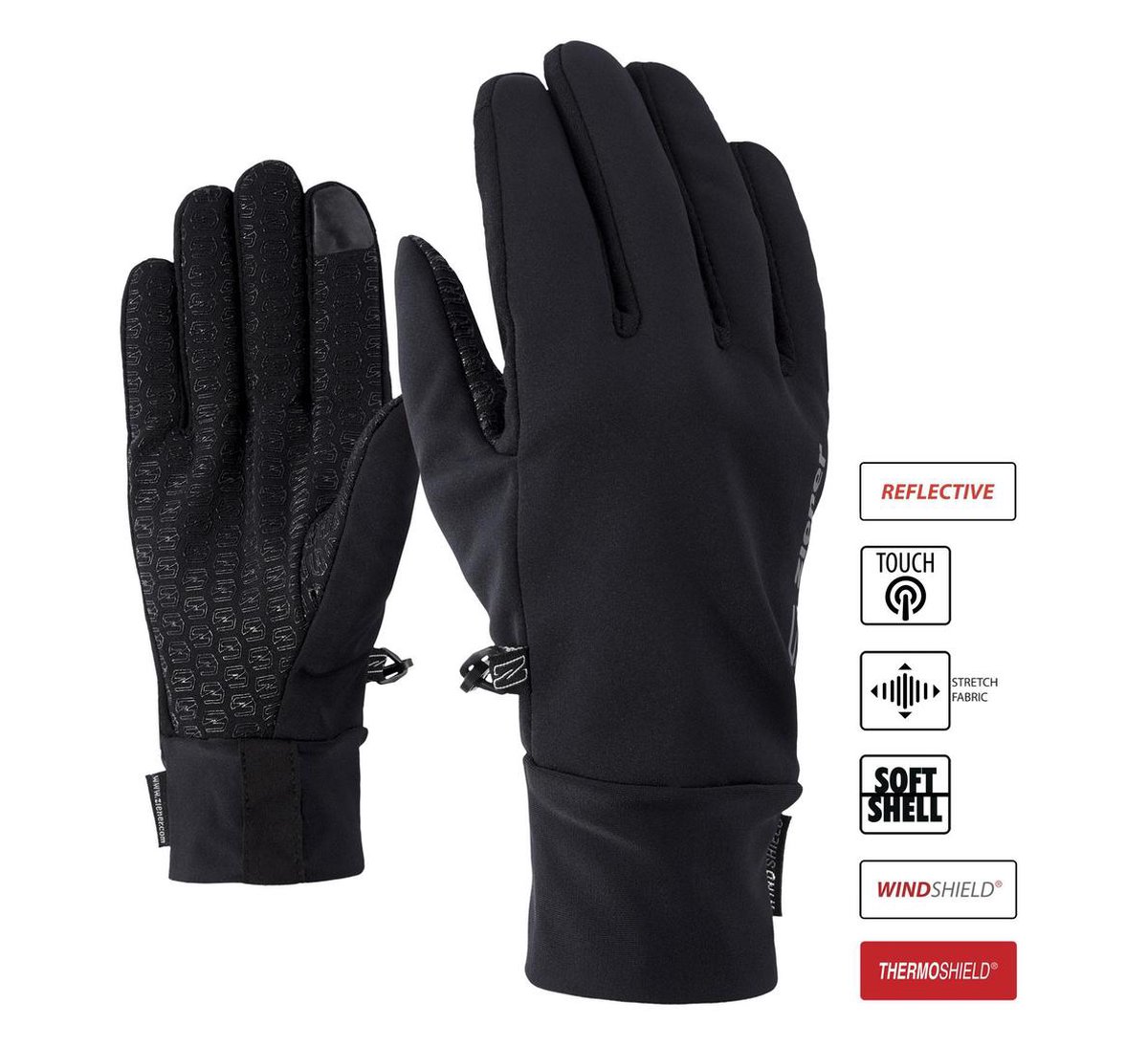 Ziener Handschoenen - Maat 10 - Unisex - zwart | bol.com
