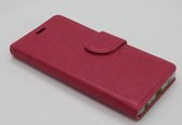 Xssive Hoesje voor OnePlus 3  - Book Case - geschikt voor 3 pasjes - pink