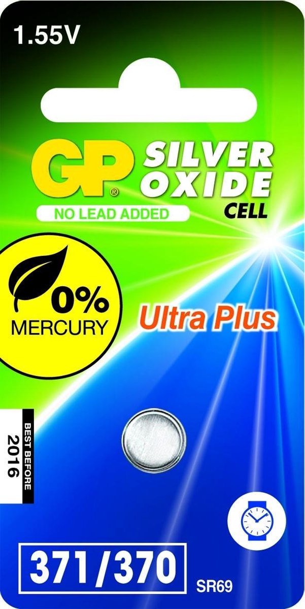 GP Batteries Silver Oxide Cell 371 Single-use battery SR69 Zilver-oxide (S) 1,55 V