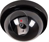 Premium 1x Dummy LED Beveiligingscamera met Bewegingssensor – 12x8cm – Zwart – 1 Stuks | Draadloze Nepcamera Met Rode Led op Batterijen | Knipperende Camera Beveiliging Voor Binnen en Buiten | Buitencamera | CCTV Dome Bewakingscamera