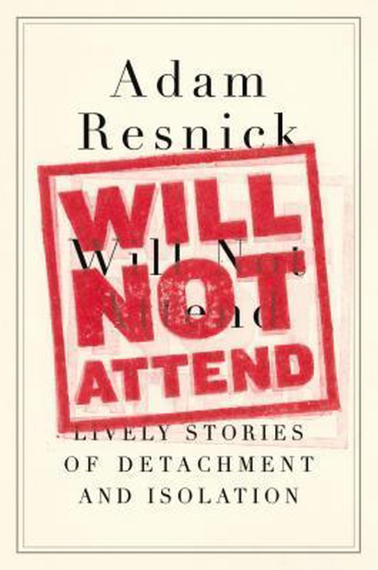 Will Not Attend - cover