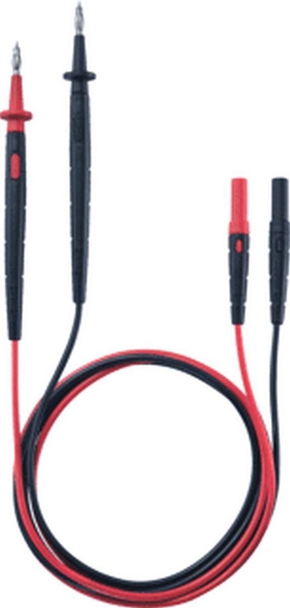 testo 0590 0012 Veiligheidsmeetsnoerenset Stekker 4 mm Testpunt, Banaanstekker 4 mm 1.25 m Zwart, Rood 1 stuk(s)