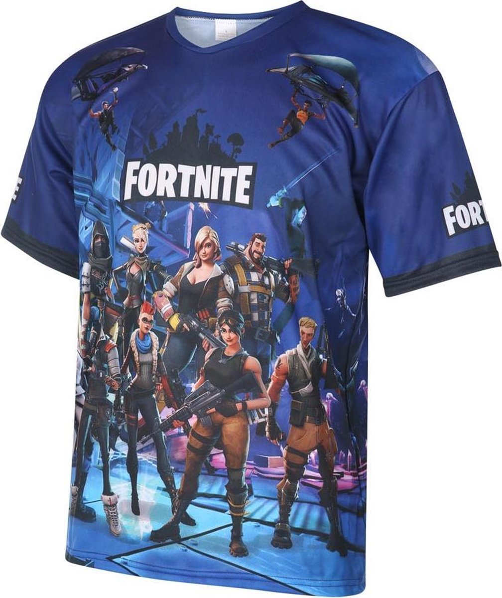 Fortnite Shirt Blauw Kids / SeniorS
