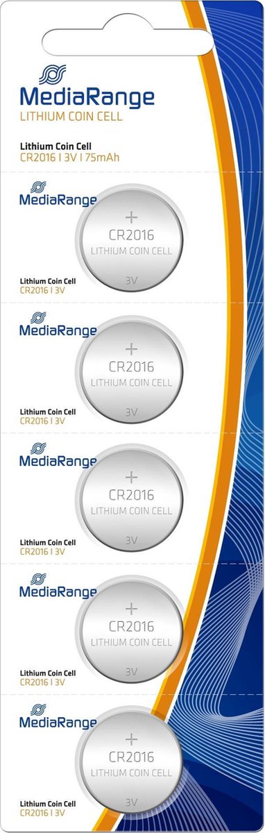 MediaRange MRBAT136 household battery Single-use battery CR2016 Lithium 3 V