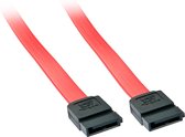 Lindy 33324 SATA-kabel 0,5 m Zwart, Rood