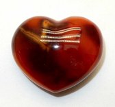 Carneool rood hart ca. 4 cm
