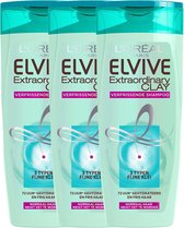 L'Oréal Paris Elvive Extraordinary Clay Shampoo - 3x 250ml