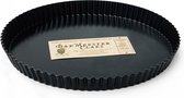 Bakmeester Claes taartvorm 32cm - blauwstaal