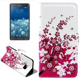 Samsung Galaxy Note 5 Edge - Flip hoes cover case - PU leder - PC - Blossom Tree