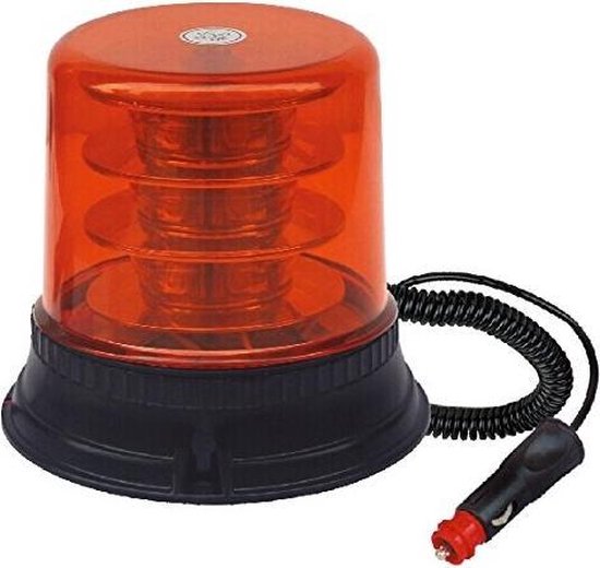 Gyrophare LED magnétique orange 12/24V