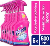Vanish Vlekverwijderaar - Voorbehandeling Spray - 6 x 500 ml - Grootverpakking - Spray vlekverwijderaar | Spray tegen de meest hardnekkige vlekken | Ultieme vlekwijdering in een handomdraai
