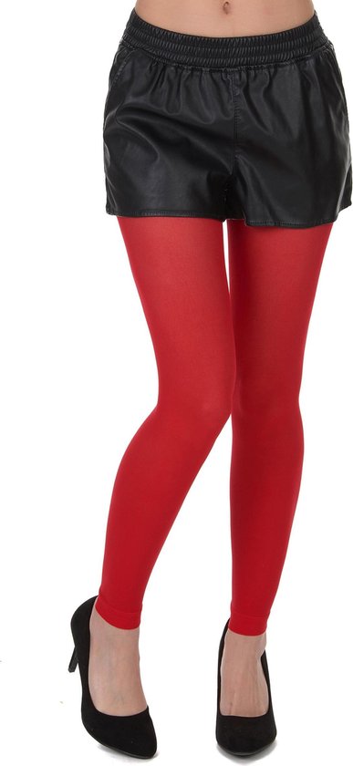 Elite - Rode legging voor volwassenen - Accessoires > Panty's en kousen |  bol.com