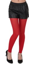 Elite - Rode legging voor volwassenen - Accessoires > Panty's en kousen