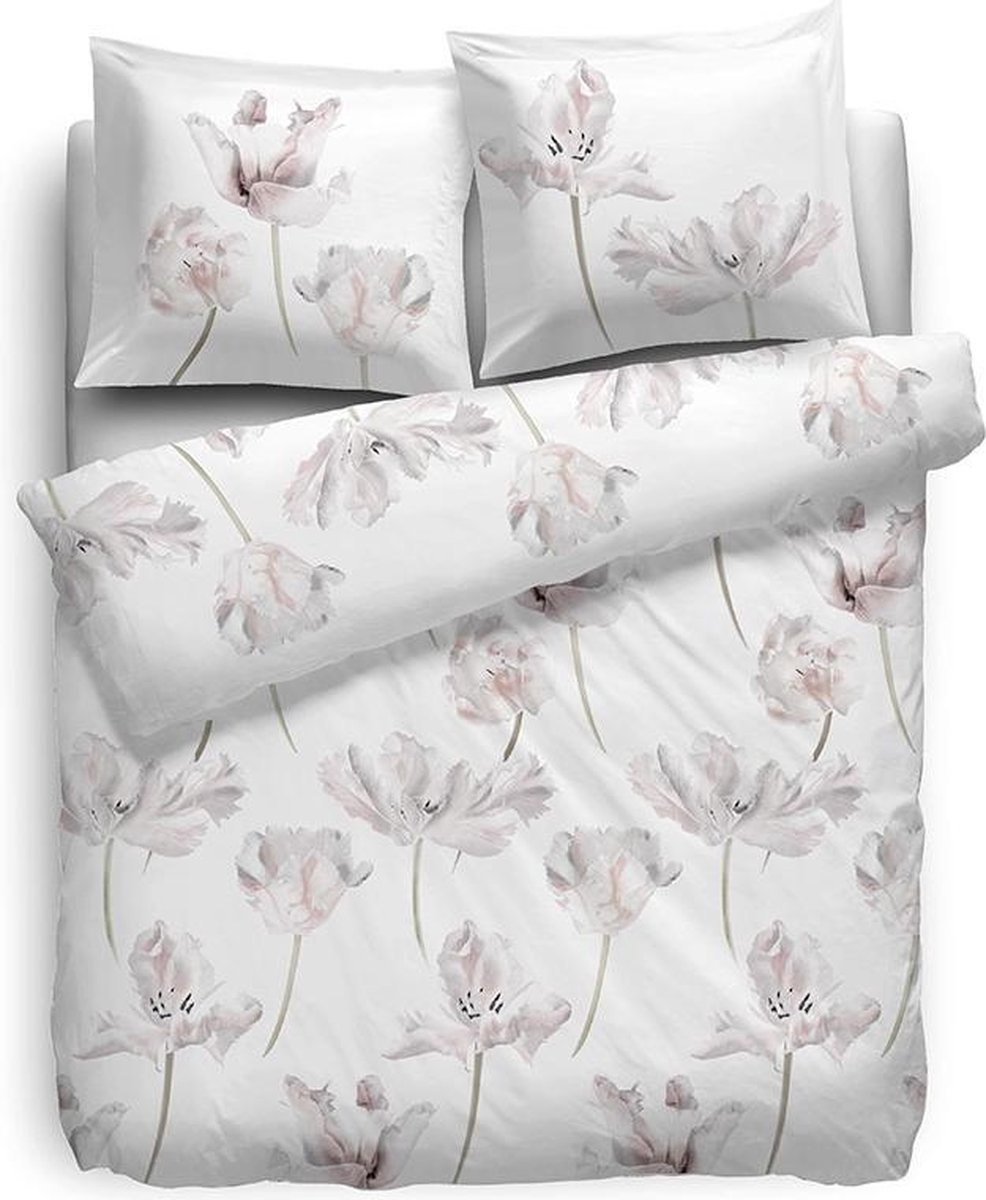 Heckettlane HNL Pure Cotton Livina Dekbedovertrek - Eenpersoons - 135x200 + 80x80 cm - Wit