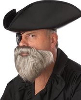 CALIFORNIA COSTUMES - Grijze piraten baard voor mannen - Accessoires > Snorren > Baarden