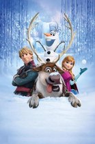 Disney Frozen Snowman - Poster - 61x91,5 cm - Blauw