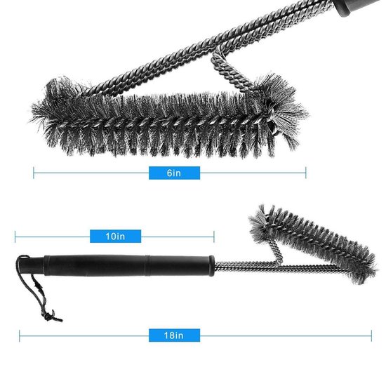 | Barbecue Grill Borstel Mospro 3 extra dikke BBQ Grillborstel, Mospro, Barbecue Grill Cleaner Barbecue