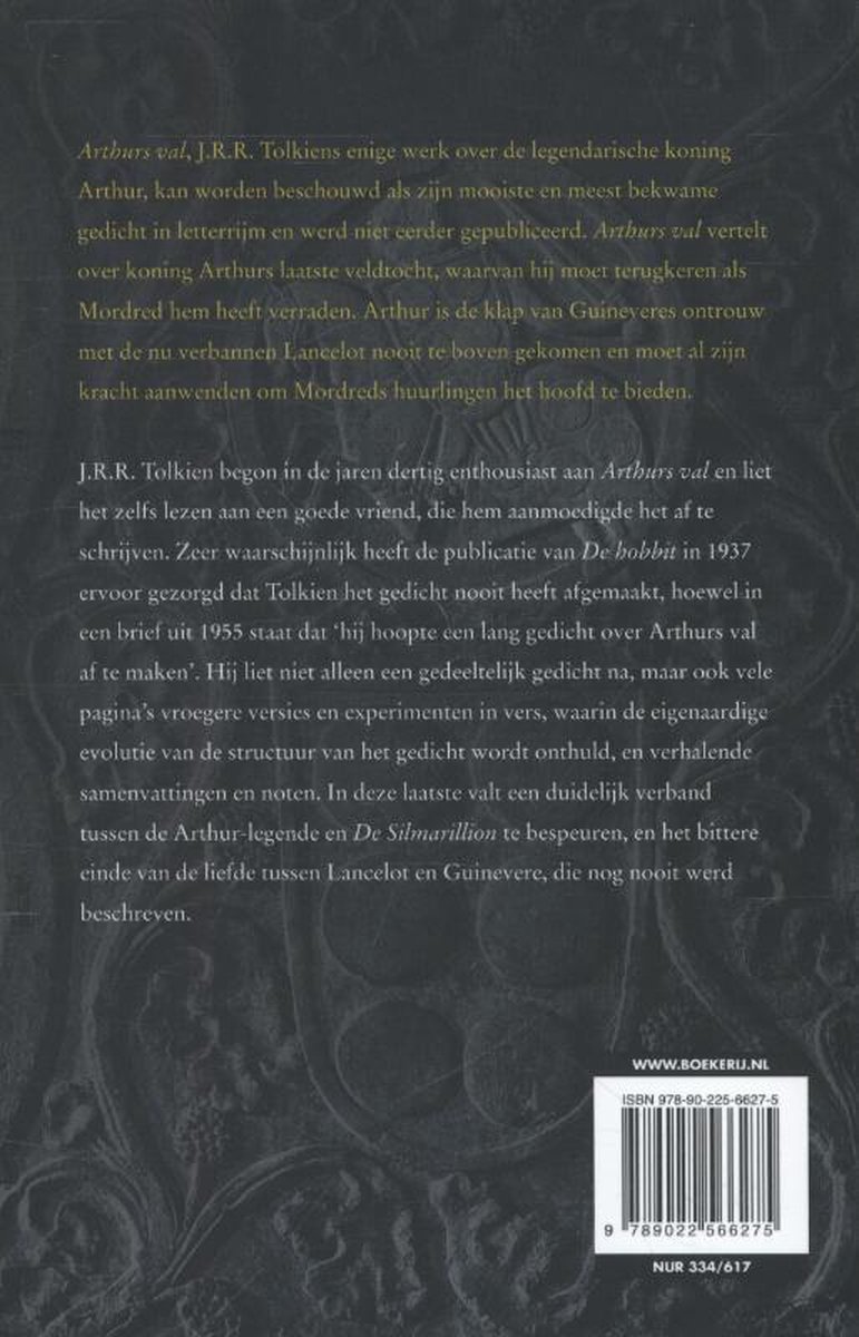 Arthurs val - back cover