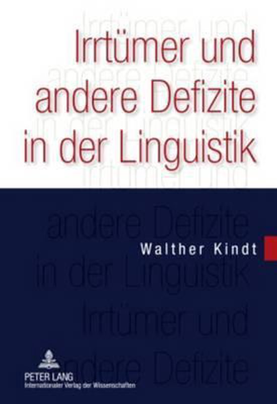 Irrtümer und andere Defizite in der Linguistik - cover