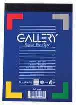 81x Gallery notitieblok, A6, gelijnd, blok van 100 vel