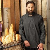 Denim chef's jacket, Kleur Black Denim, Maat S