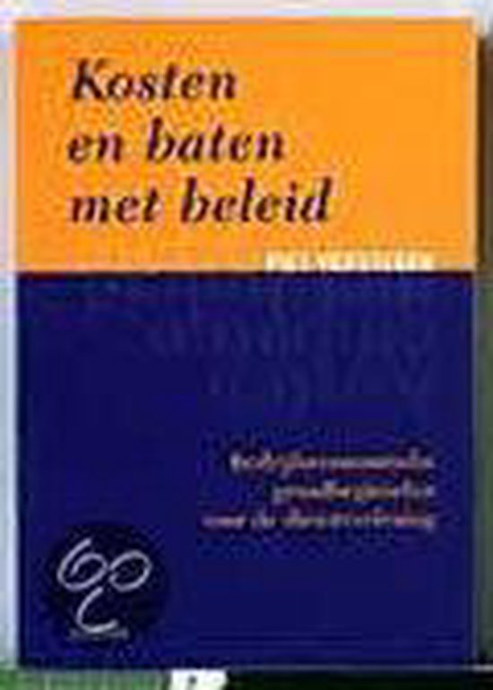 Kosten en baten met beleid - cover