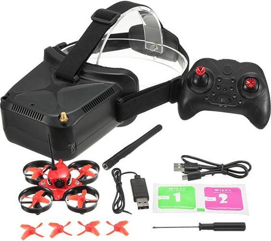 Eachine E013 FPV camera quadcopter Race drone RTF & VR006 FPV bril | bol.com
