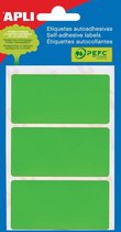 68x Apli gekleurde etiketten in etui groen (2074)