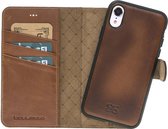 Bouletta Afneembare 2-in-1 Leer BookCase Hoes iPhone Xr Burned Cognac