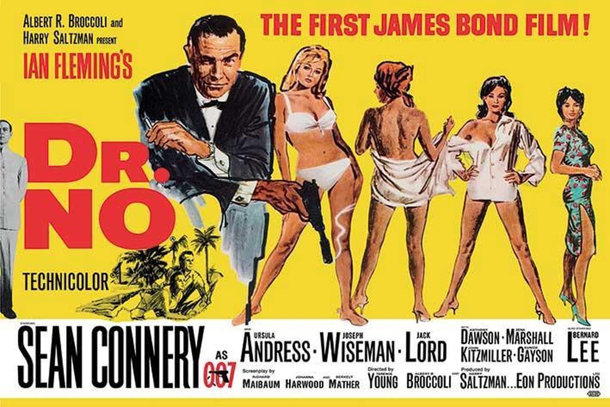 Wandbord - James Bond - Dr. No - 20 x 30 cm - James Bond