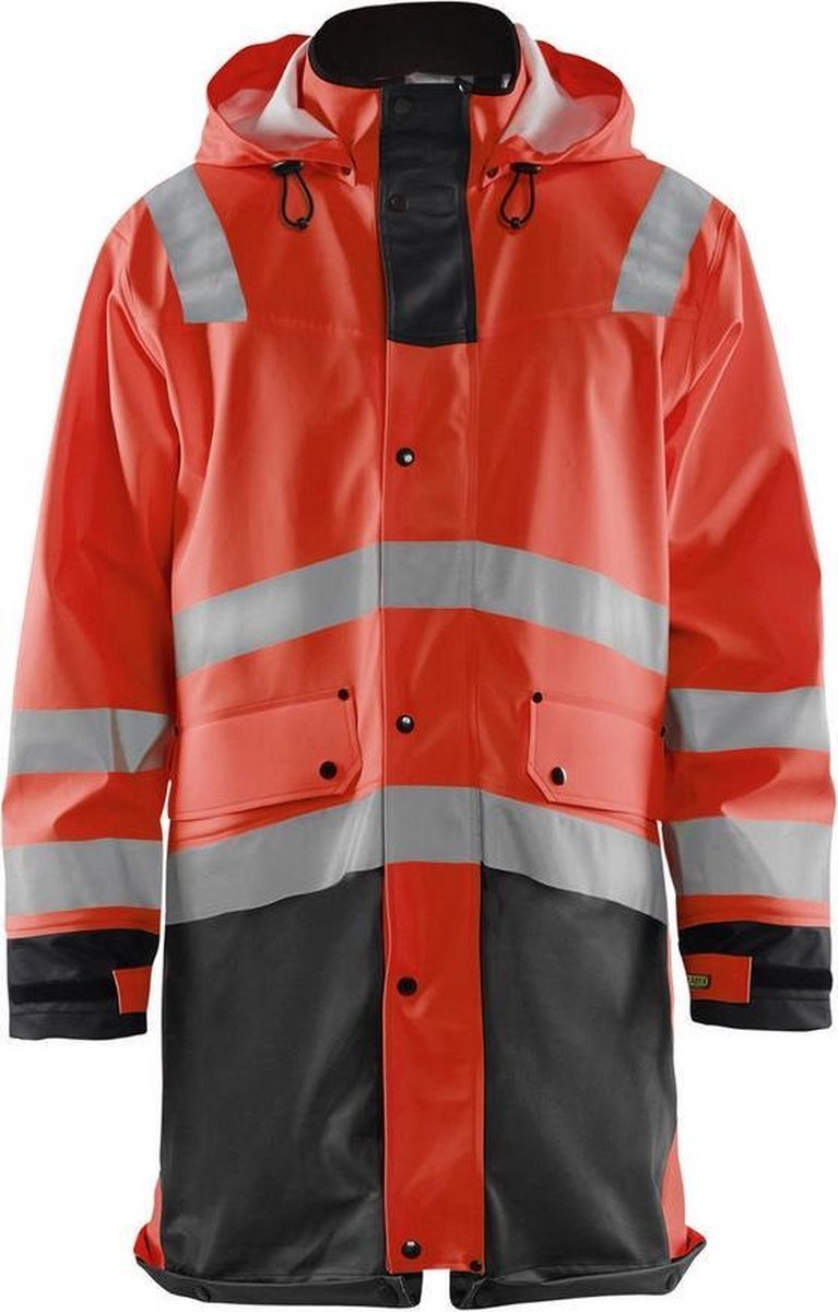 Blaklader Regenjas High Vis LEVEL 2 - High Vis Rood/Zwart - M