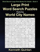 Large Print Word Search Puzzles Featuring World City Names