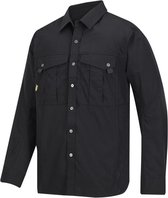 Snickers Rip Stop Shirt Lange Mouwen - 8508-0400 - zwart - maat XL