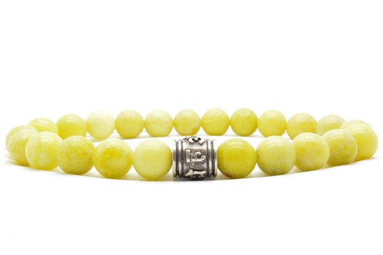 Beaddhism - Armband - Matt Lemon - Guru - 8 mm - 19 cm