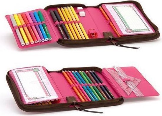 Fc Barcelone Accessoires Set Scolaire Bar?a Plumier Taille Crayon R?gle Gomme - Collection Officielle FC BARCELONE Fourniture Bureau Fan Foot