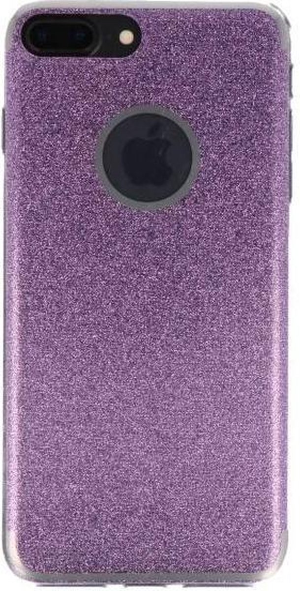 Bling TPU Hoesje Case - Hoesje Geschikt voor iPhone 7 / 8 Plus Hotpink