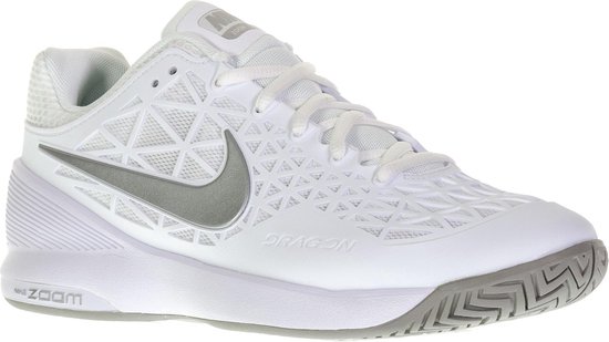 Nike Zoom Cage 2 Tennisschoenen - Maat 40 - Vrouwen - wit/zilver | bol.com