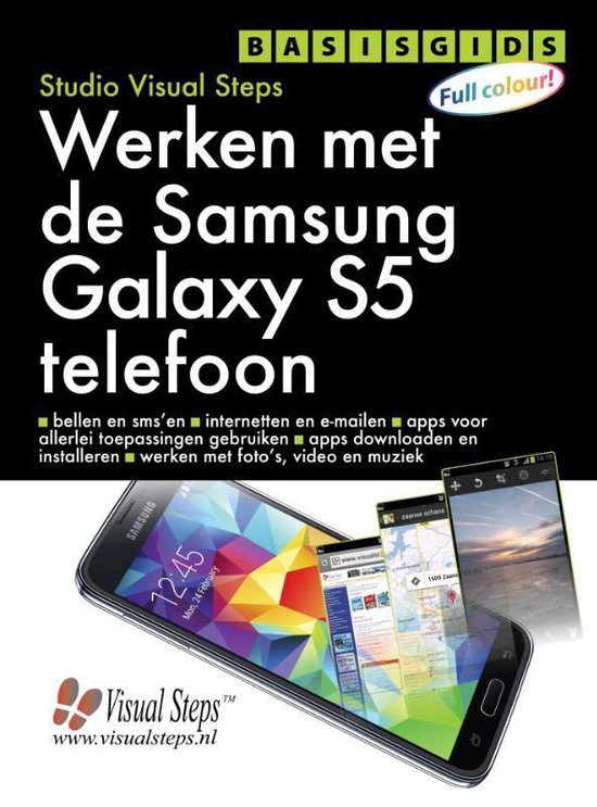 Cover van het boek 'Basisgids werken met de Samsung Galaxy S5 telefoon'