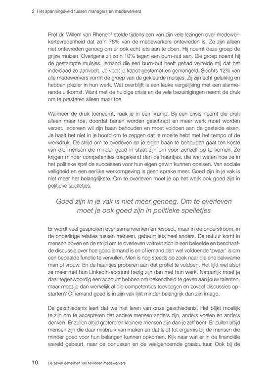 De zeven geheimen van tevreden medewerkers