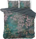 Dreamhouse Tiran Flower Dekbedovertrekset - Lits-Jumeaux - 240x200/220 2 kussenslopen 60x70 - Groen