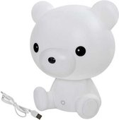 Lamp voor kinderkamer en babykamer - slaap lamp - nachtlampje - intensiteit instelbaar - teddybeer - wit